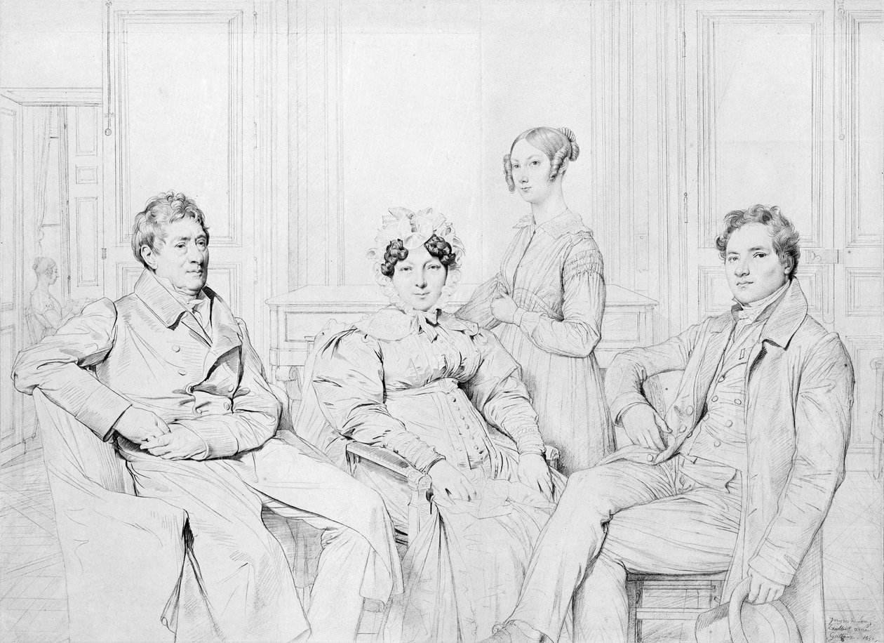 A Família Gatteaux de Jean Auguste Dominique Ingres