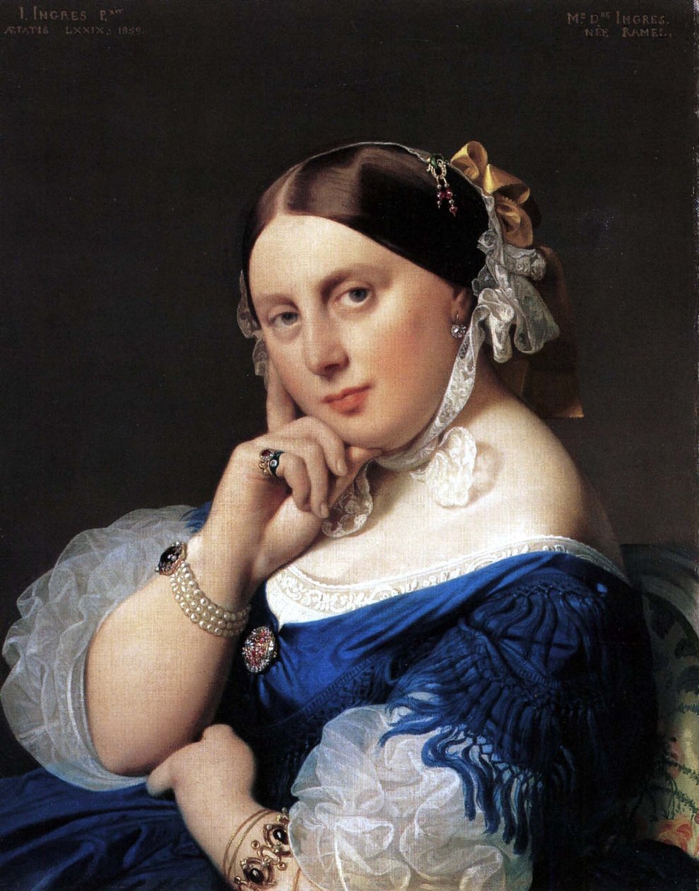 Retrato de Madame Ingres nascido Ramel de Jean Auguste Dominique Ingres
