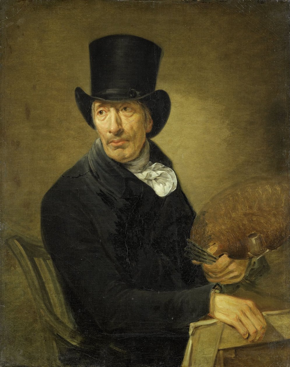 Retrato do pintor Pieter Barbiers de Jean Augustin Daiwaille