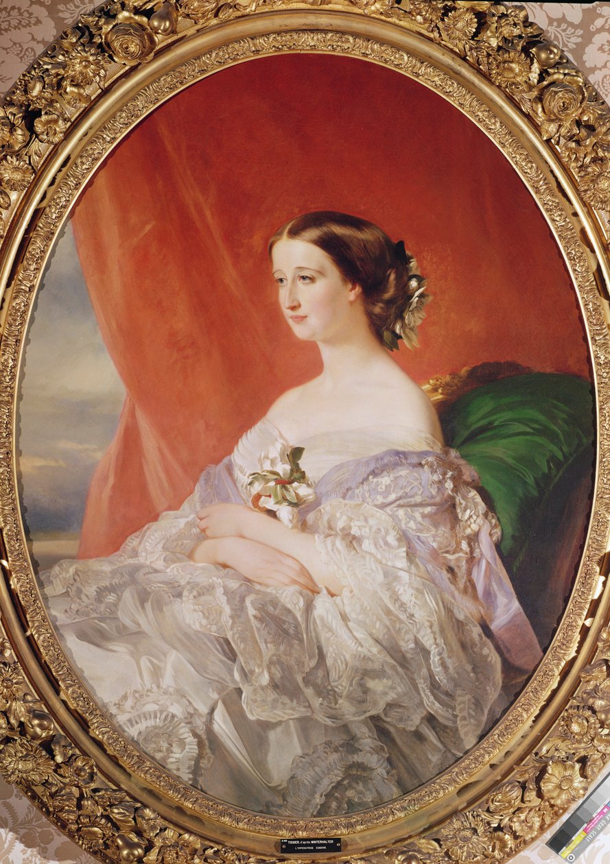 Imperatriz Eugenie (1826-1920) depois de um retrato de François Xavier Winterhalter (1806-73) de Jean Baptiste Ange Tissier