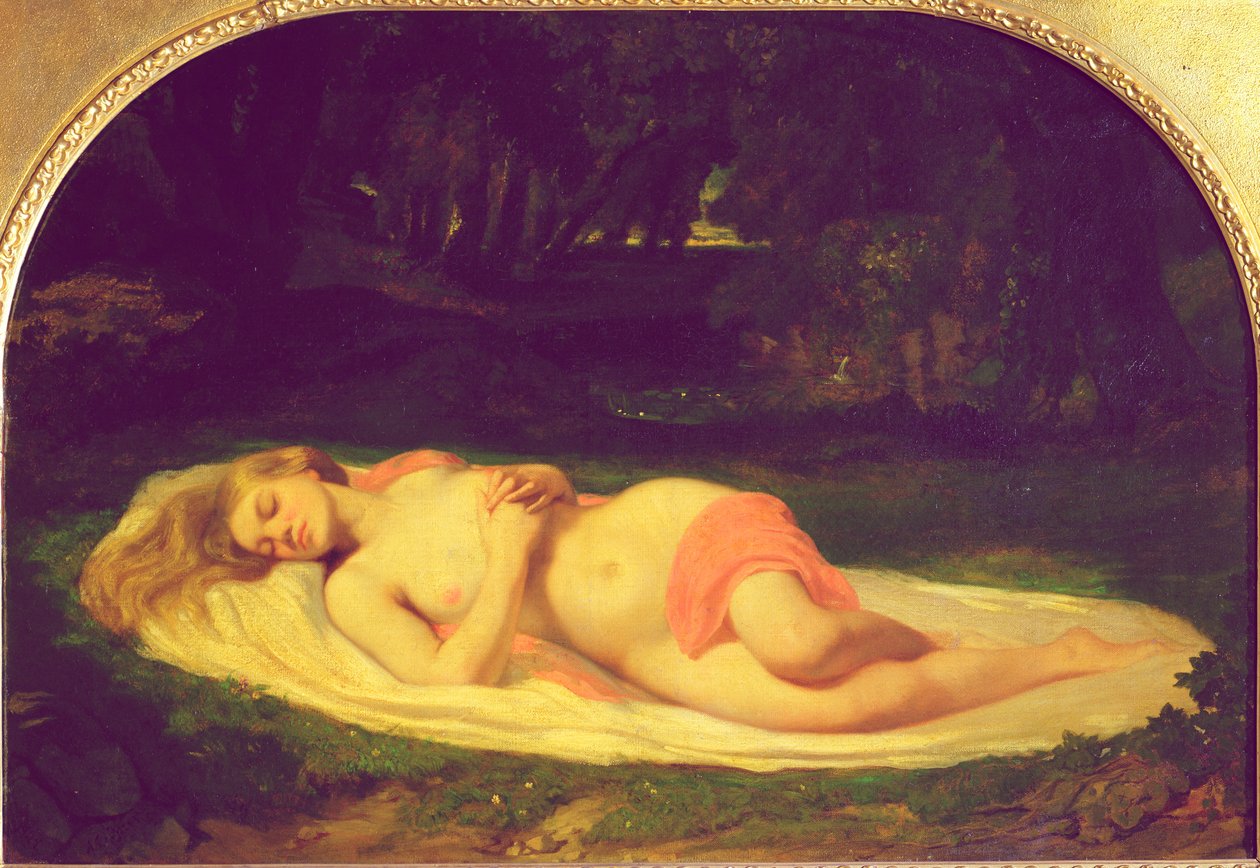 Ninfa Adormecida, 1844-49 de Jean Baptiste Ange Tissier