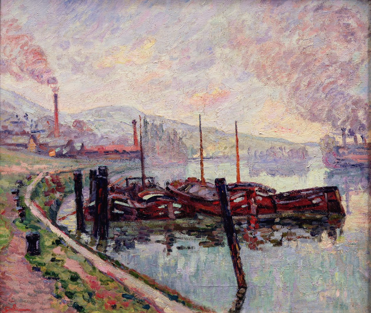 Barcaças de carvão de Jean Baptiste Armand Guillaumin