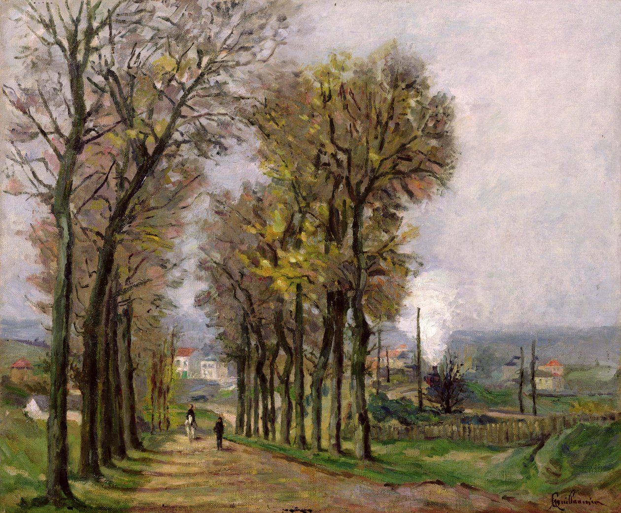 Paisagem na Ile de France, c.1878 de Jean Baptiste Armand Guillaumin