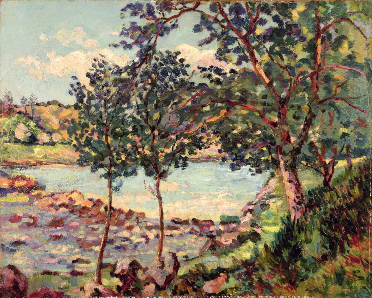 Paisagem com um lago de Jean Baptiste Armand Guillaumin