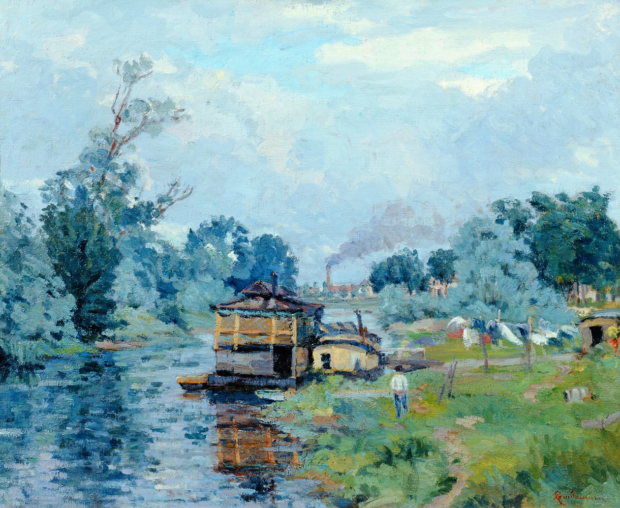 Paisagem do rio de Jean Baptiste Armand Guillaumin