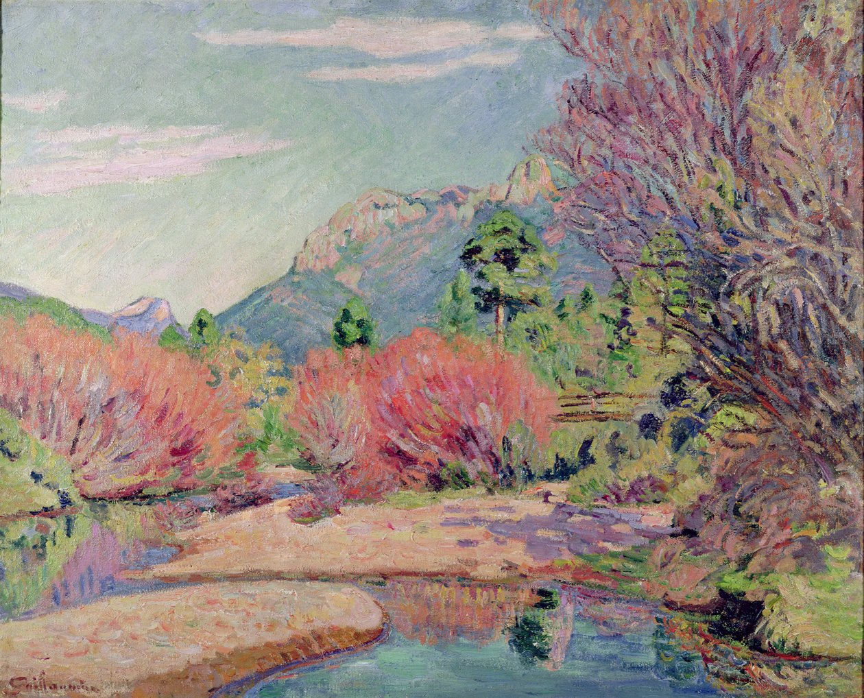 Os bancos do Sedelle em Crozant de Jean Baptiste Armand Guillaumin
