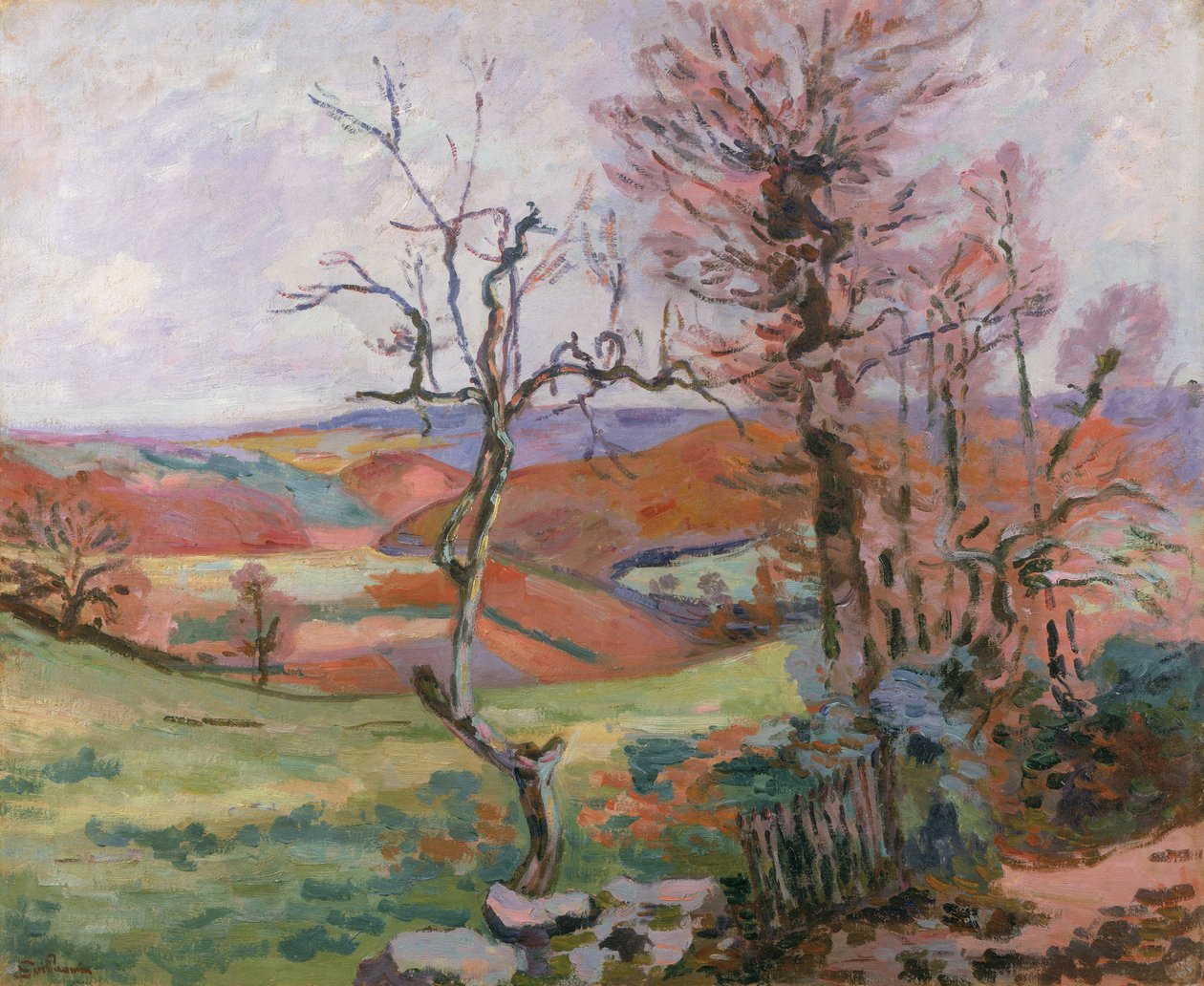 O Puy Barion em Crozant, na Bretanha de Jean Baptiste Armand Guillaumin