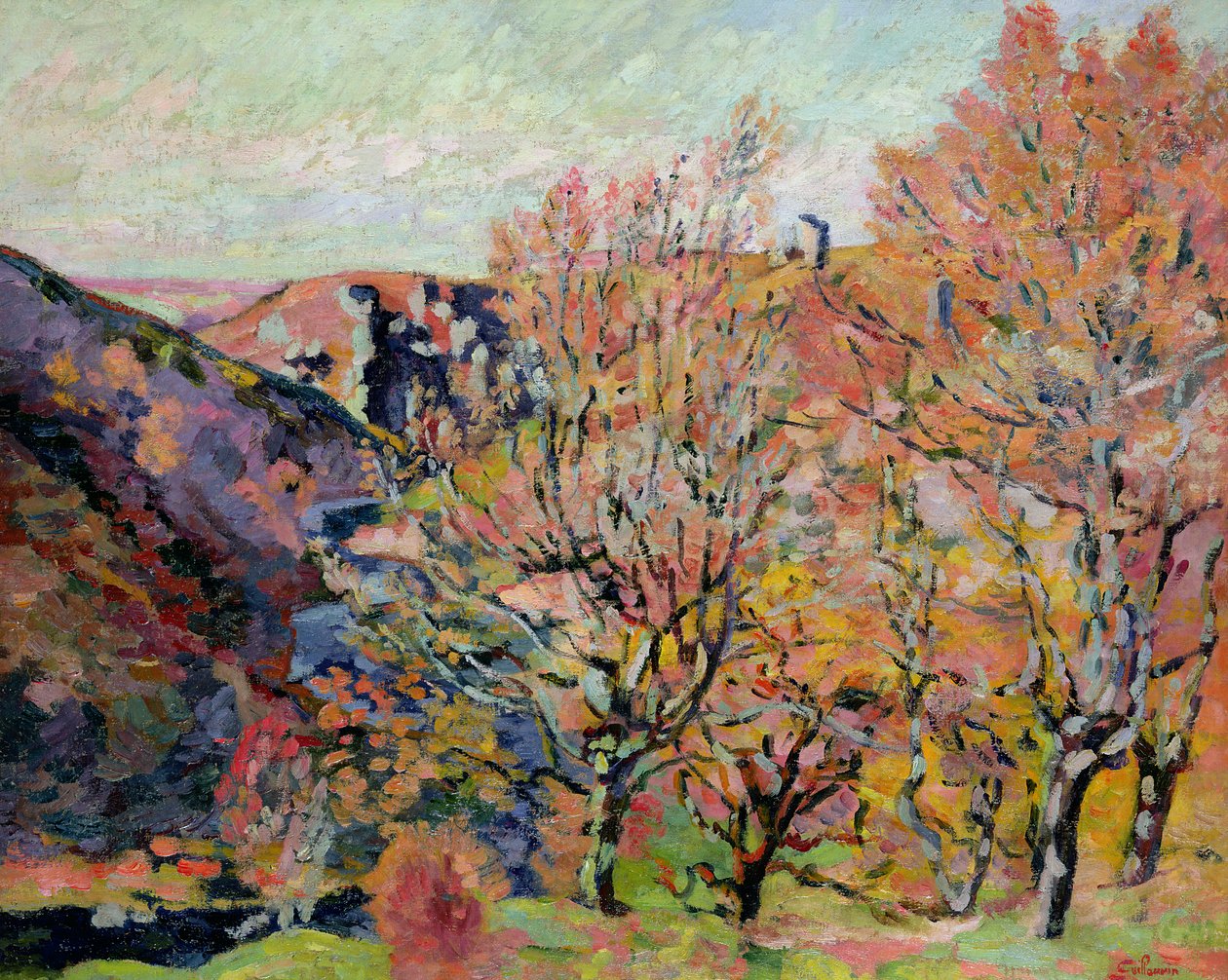 O Vale do Sedelle em Crozant, c.1898 de Jean Baptiste Armand Guillaumin