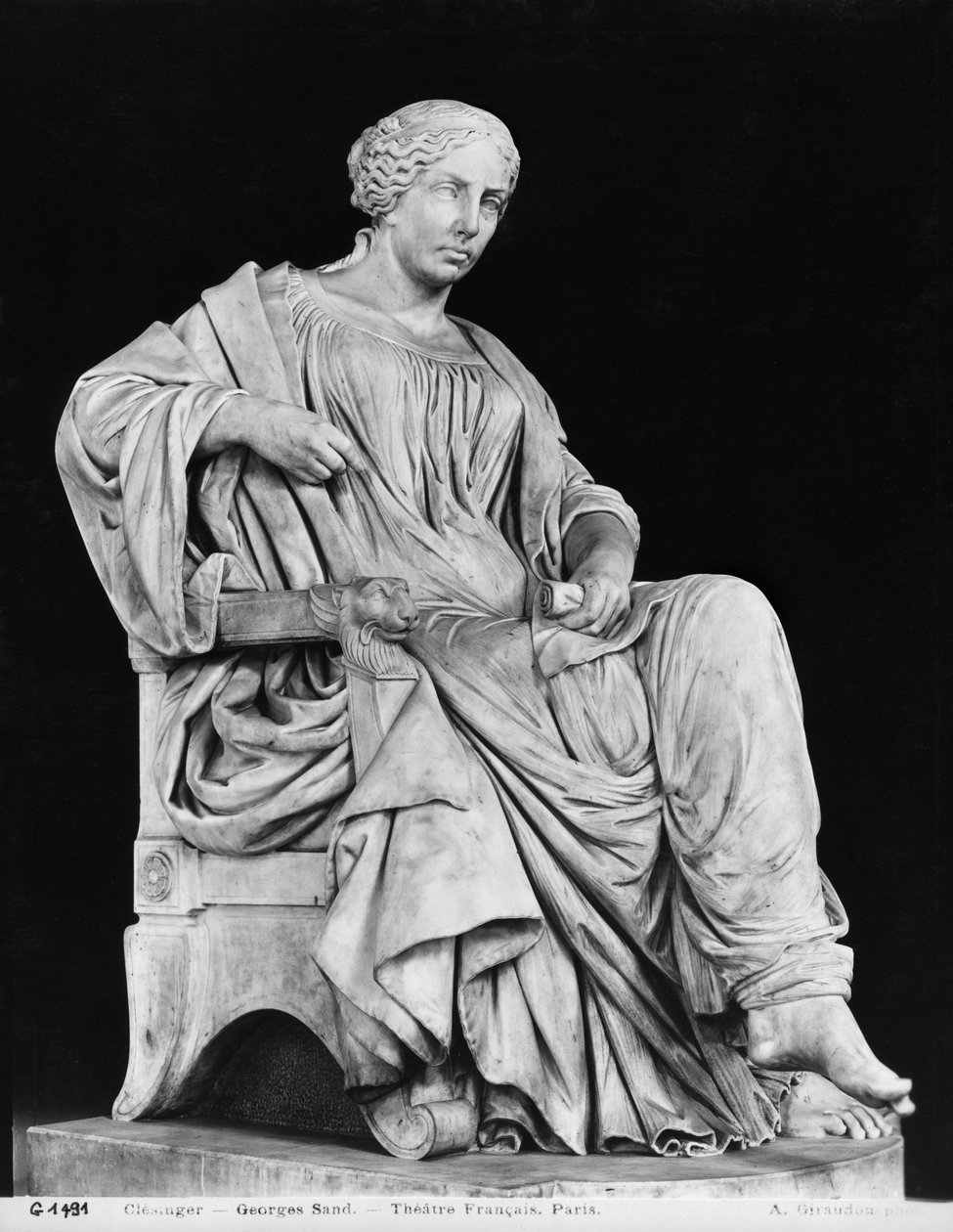 George Sand, 1877 (mármore) de Jean Baptiste Auguste Clesinger