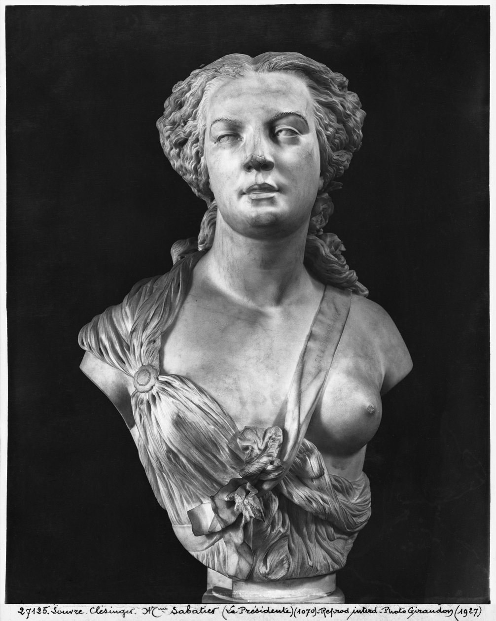 Madame Aglae Sabatier, conhecida como Apollonie Sabatier, 1847 (mármore) de Jean Baptiste Auguste Clesinger