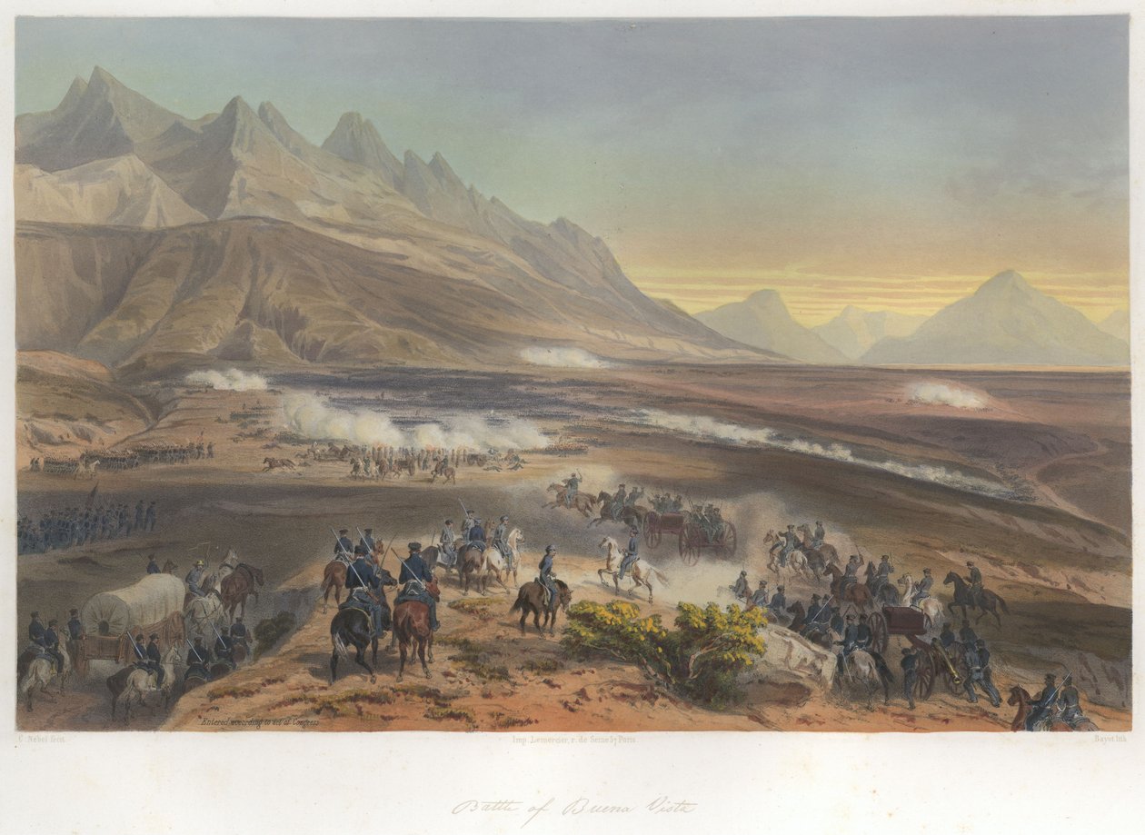 Batalha de Buena Vista (23 de fevereiro de 1847) de Jean Baptiste Bayot