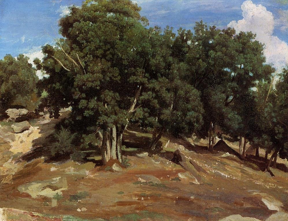 Carvalhos Negros de Bas-Breau de Jean Baptiste Camille Corot