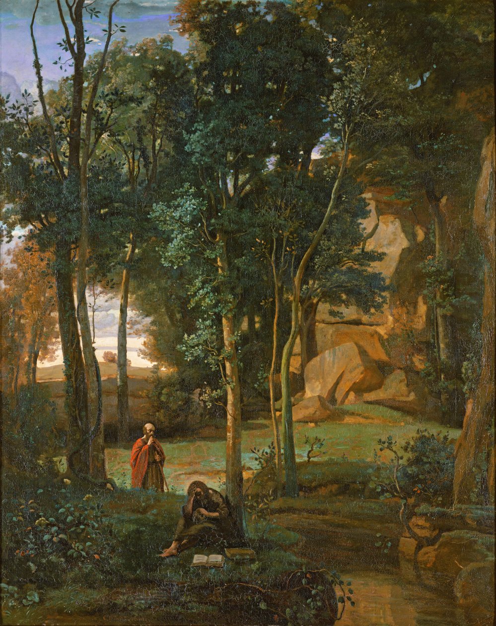 Demócrito e os Abderitas, 1841 de Jean Baptiste Camille Corot