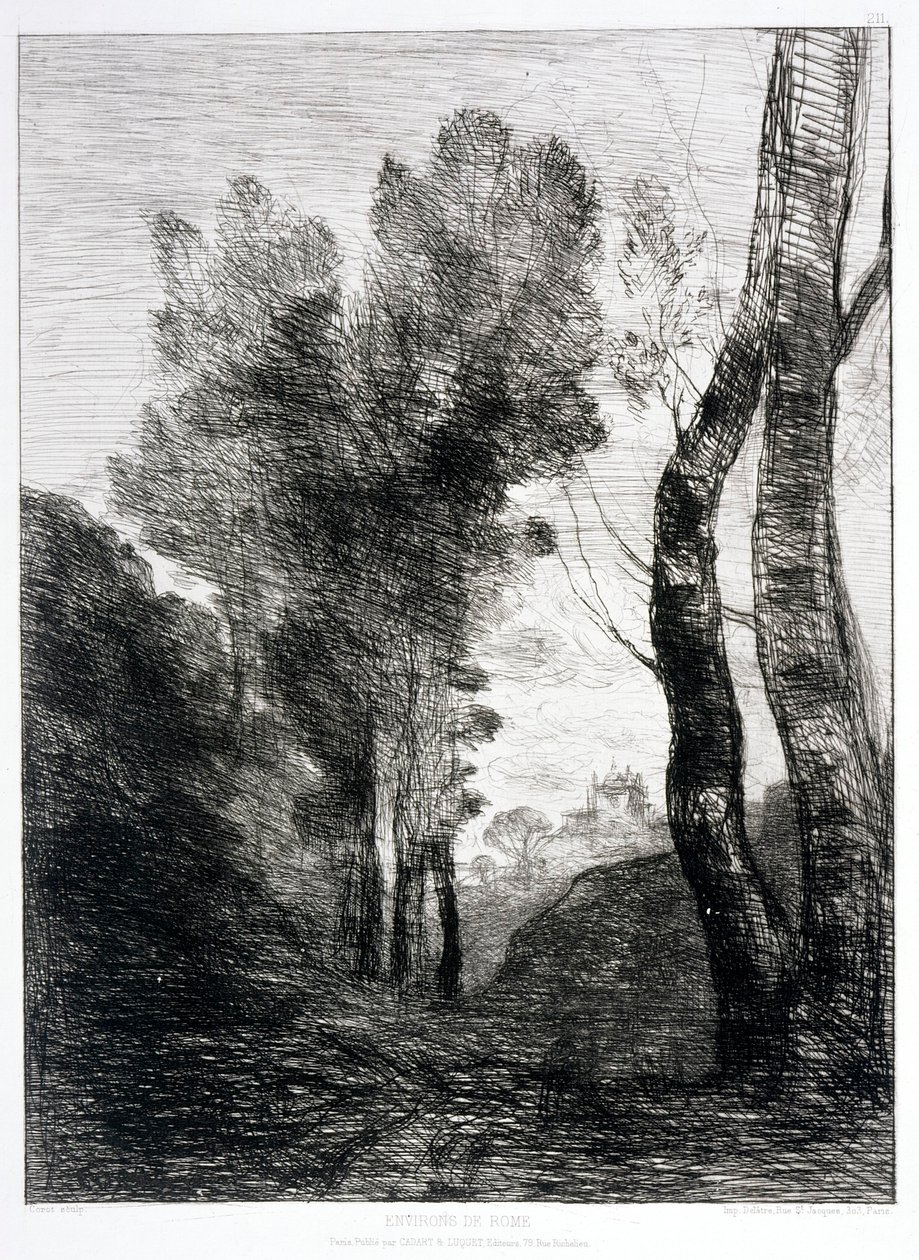 Arredores de Roma de Jean Baptiste Camille Corot