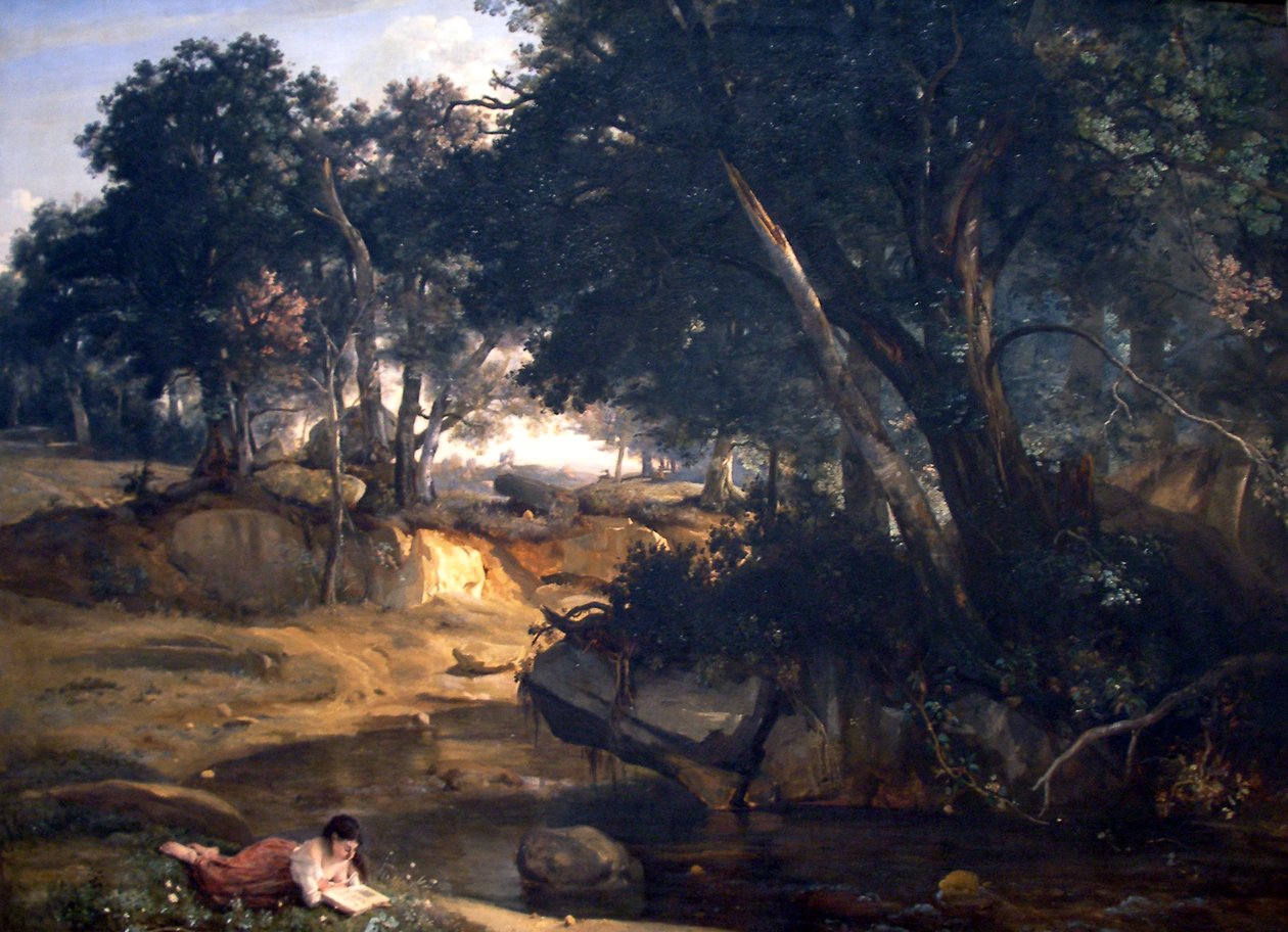 Floresta de Fontainebleau de Jean Baptiste Camille Corot