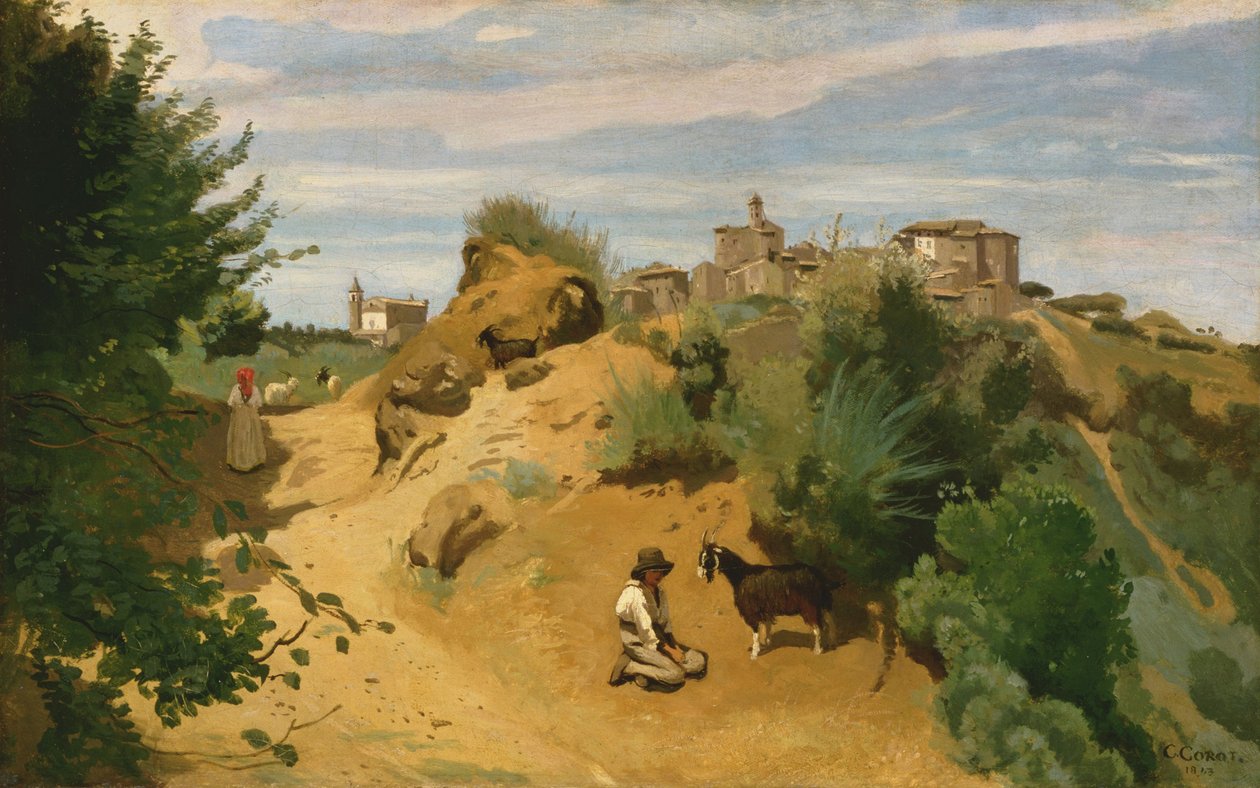 Genzano de Jean Baptiste Camille Corot