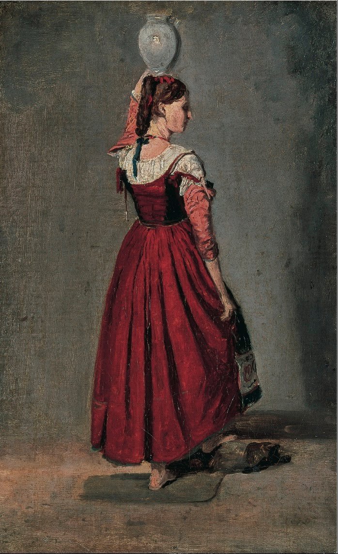 Mulher italiana de Jean Baptiste Camille Corot