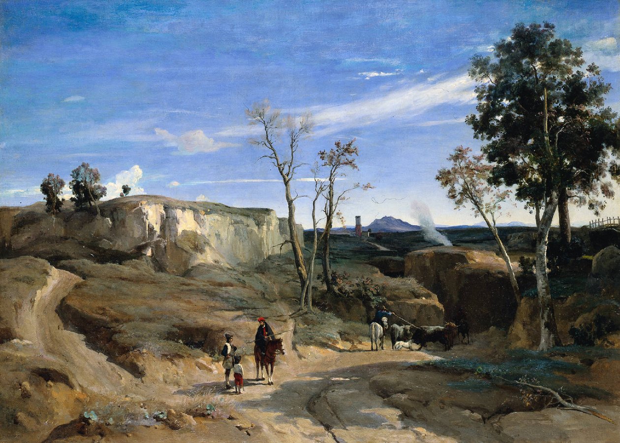 Cervara, o campo romano de Jean Baptiste Camille Corot