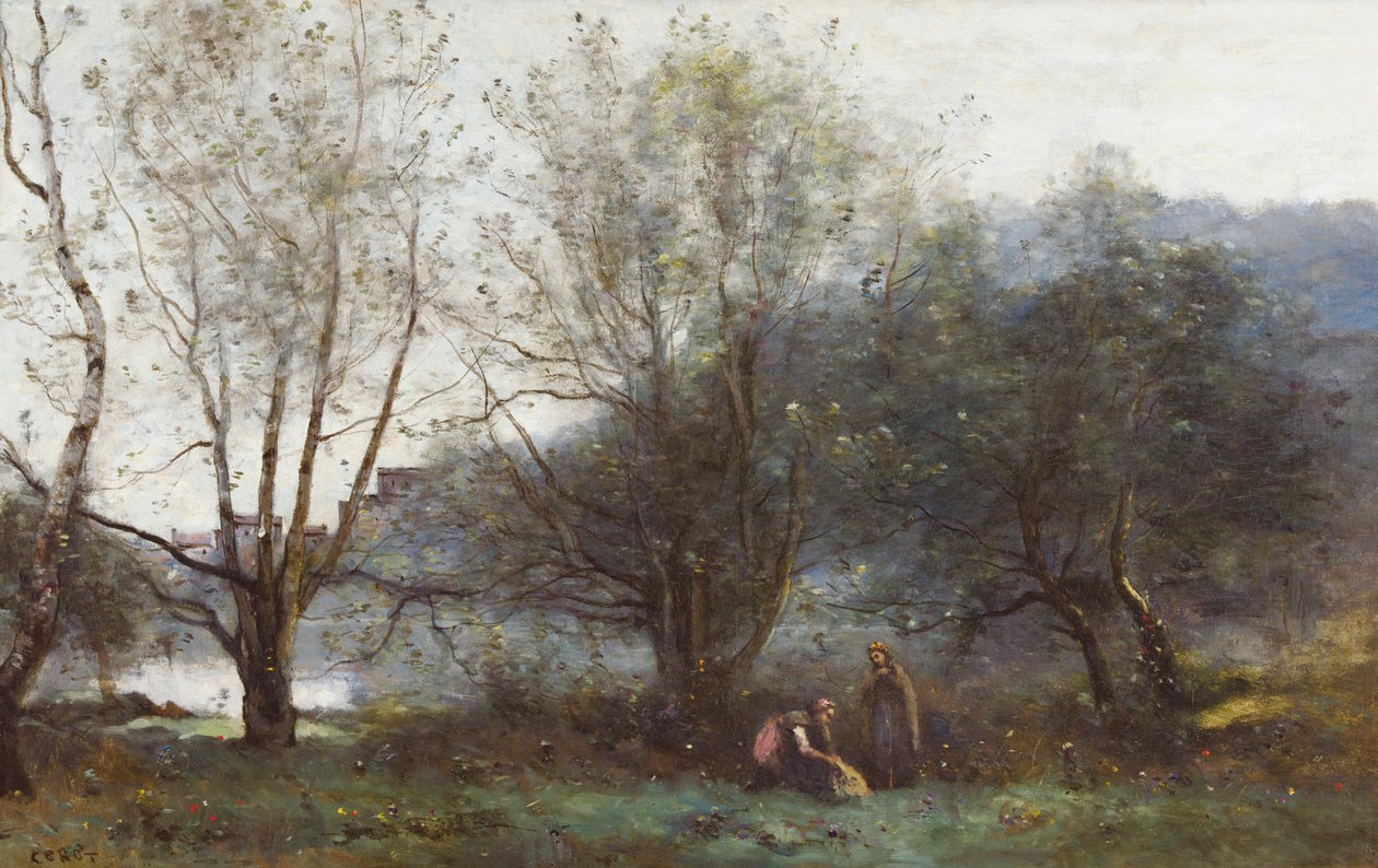 As lagoas da cidade de Avray de Jean Baptiste Camille Corot