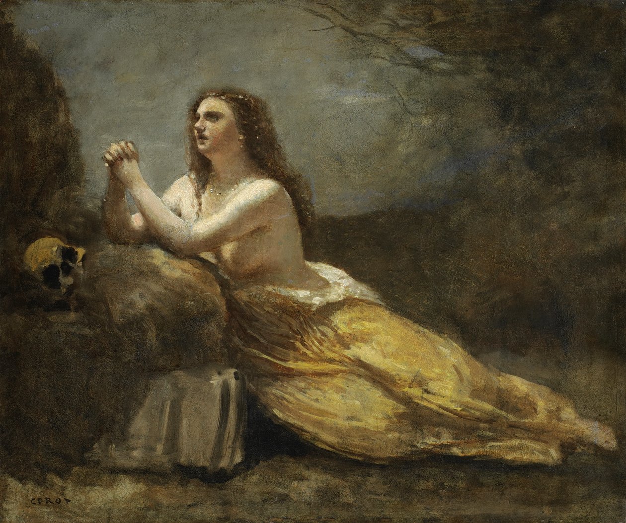 Madeleine rezando de Jean Baptiste Camille Corot