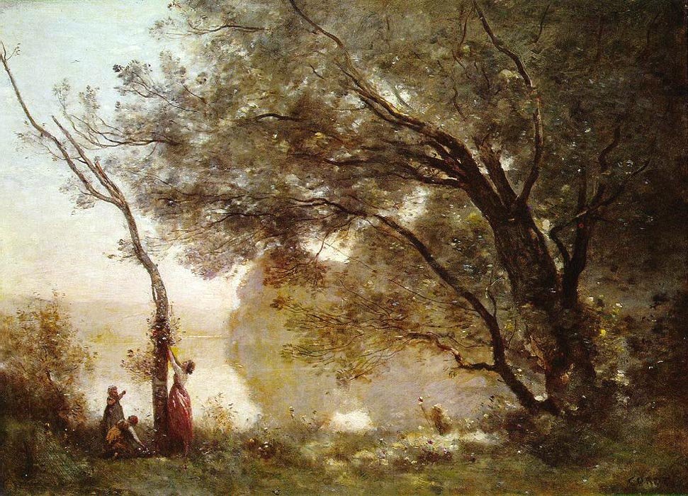 Recordação de Mortefontaine de Jean Baptiste Camille Corot