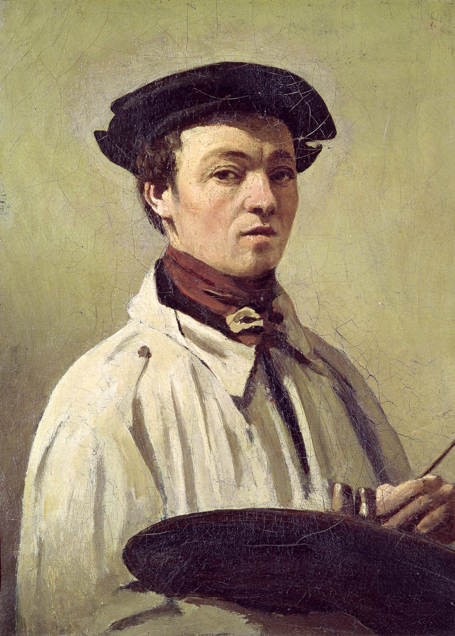 Auto-retrato, c.1840 de Jean Baptiste Camille Corot