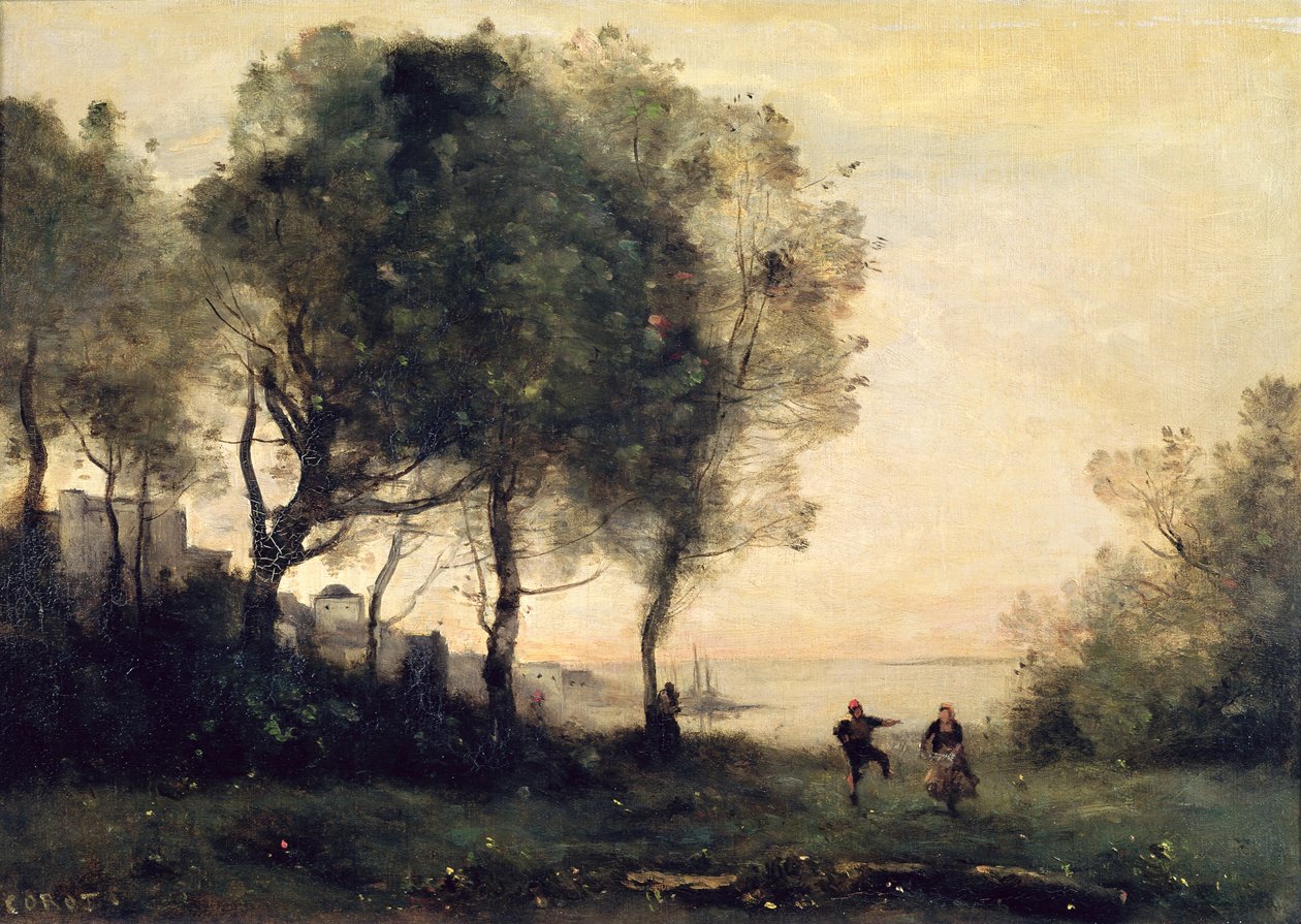 Lembrança da itália de Jean Baptiste Camille Corot