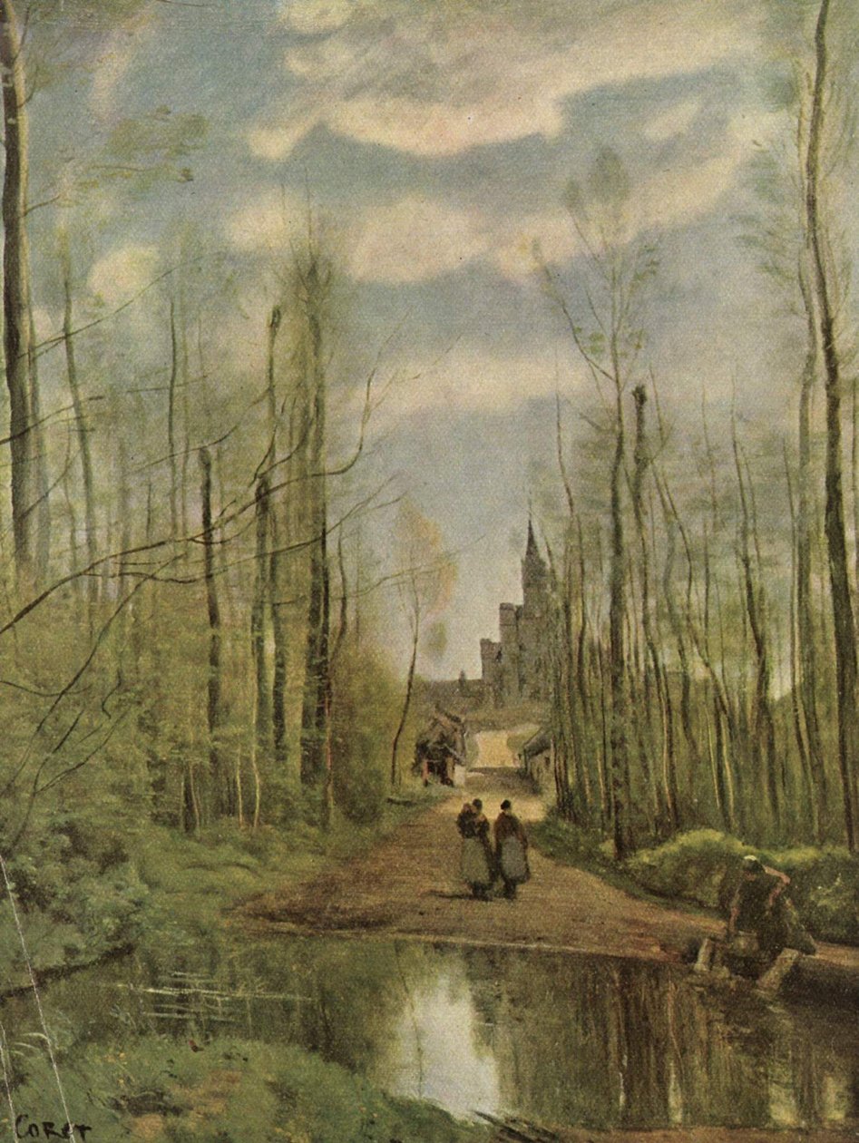 A igreja em Marissel de Jean Baptiste Camille Corot