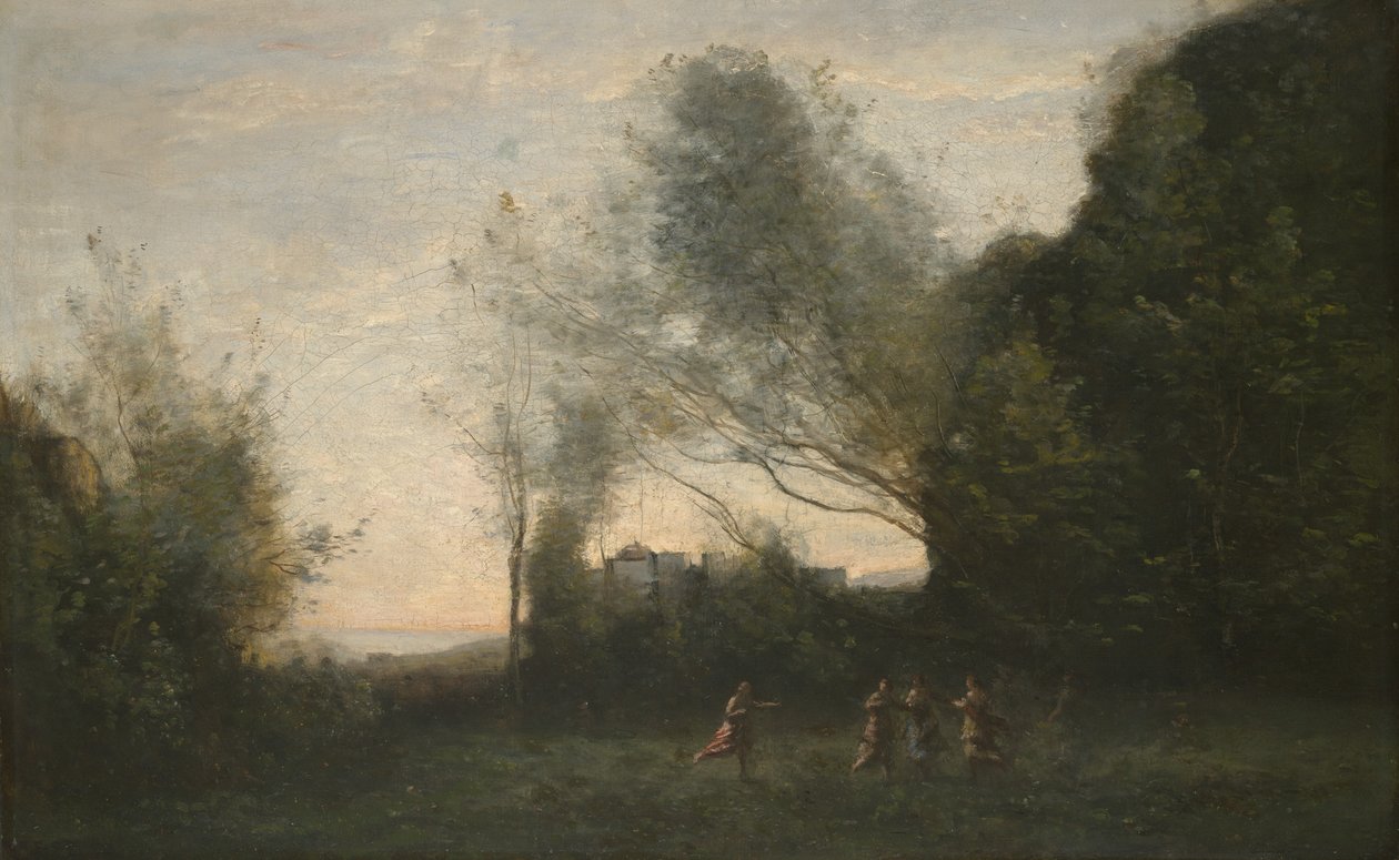 A dança das ninfas, 1865-70 de Jean Baptiste Camille Corot