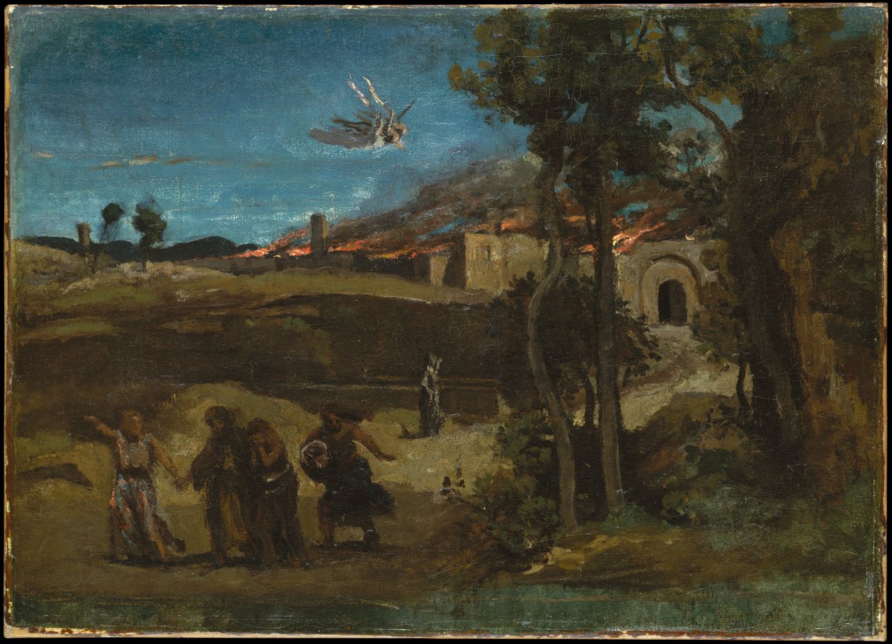 A destruição de Sodoma de Jean Baptiste Camille Corot