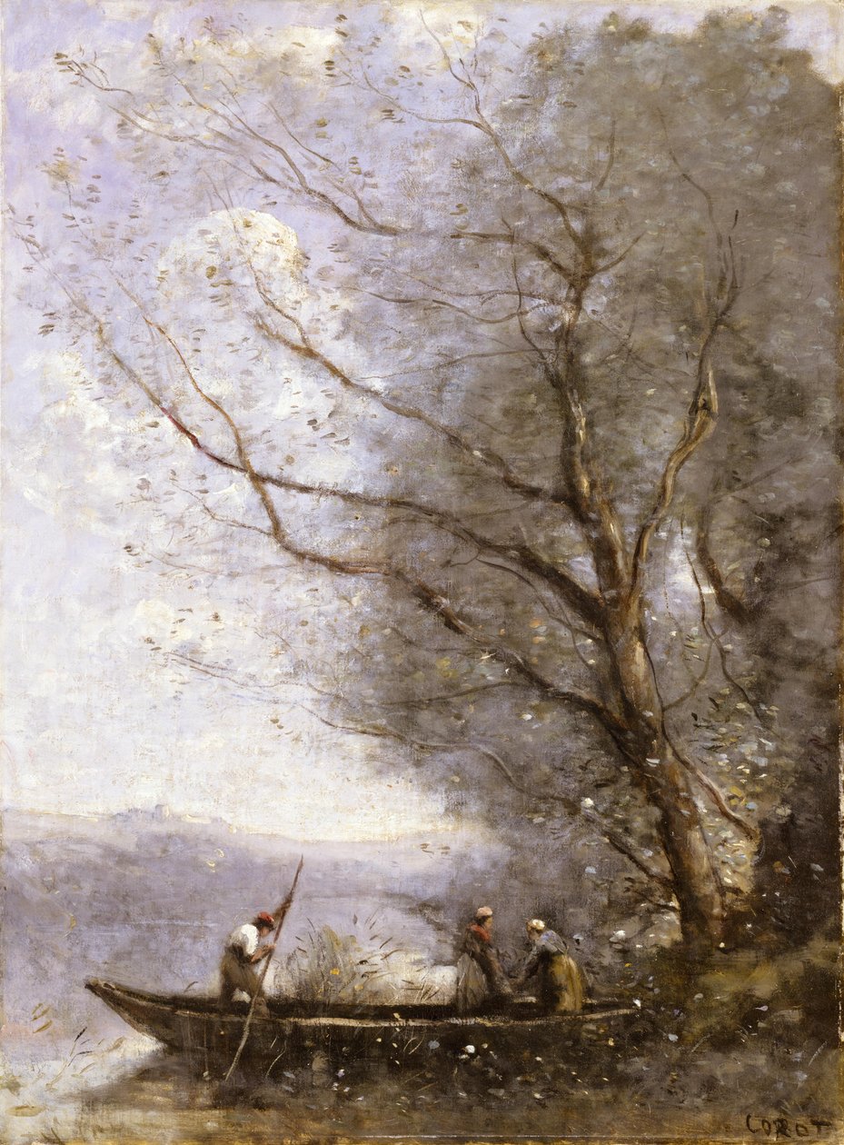 O barqueiro de Jean Baptiste Camille Corot
