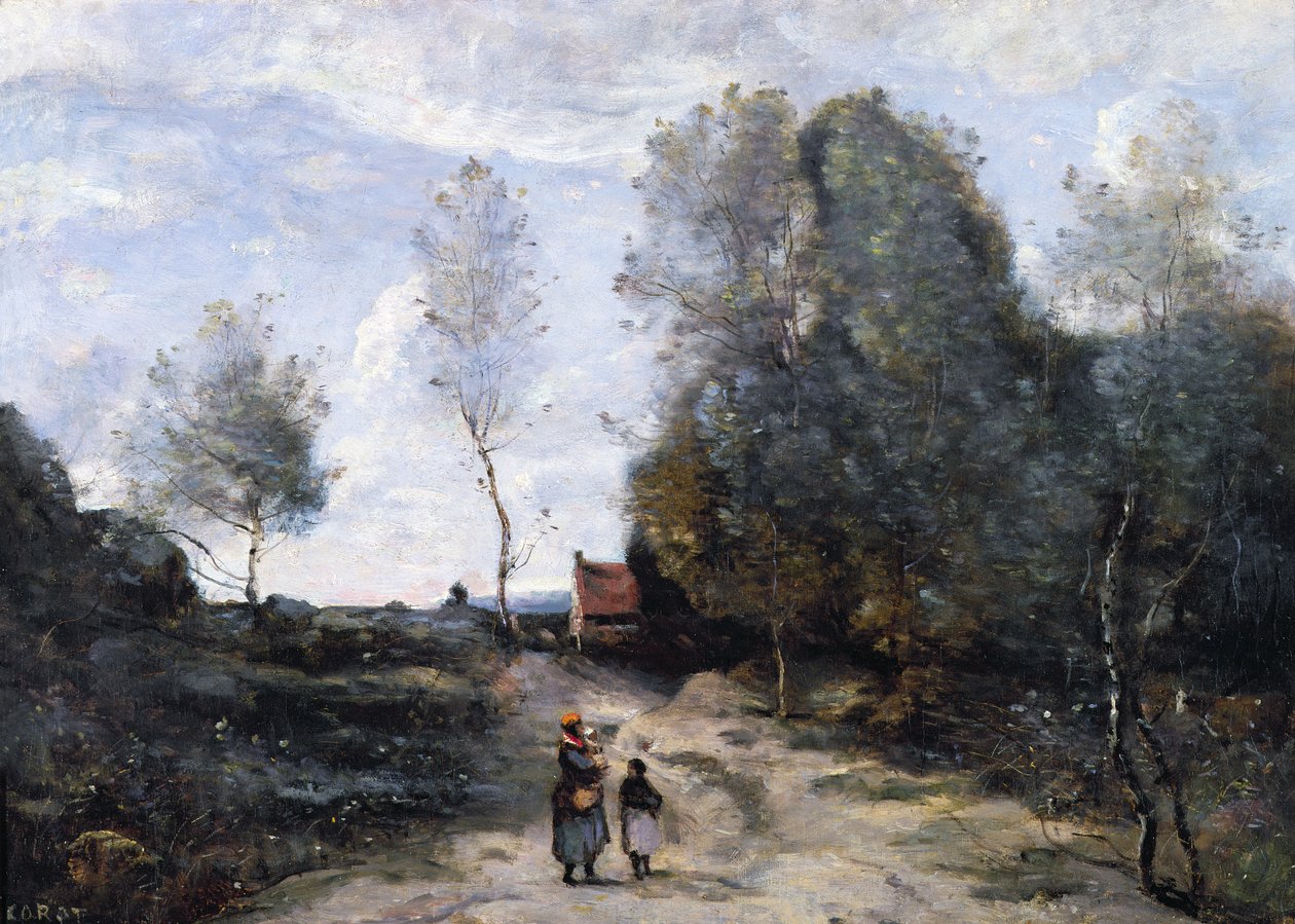 A estrada de Jean Baptiste Camille Corot