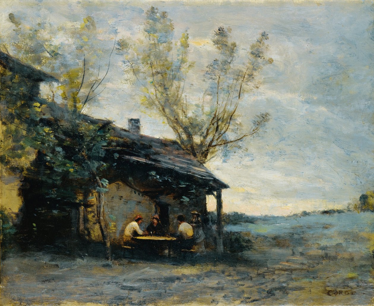 Um café em Vaugirard de Jean Baptiste Camille Corot