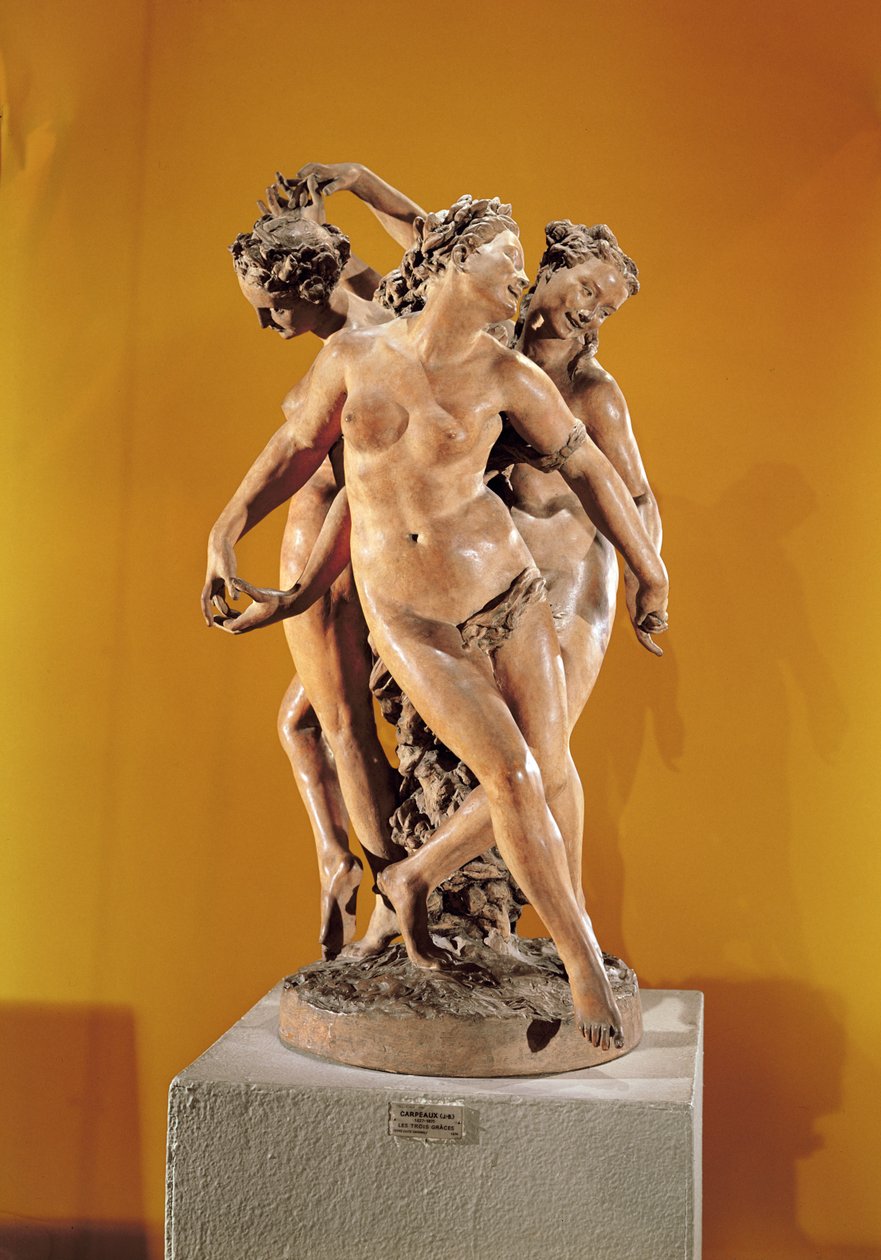 Três graças (terracota) de Jean Baptiste Carpeaux