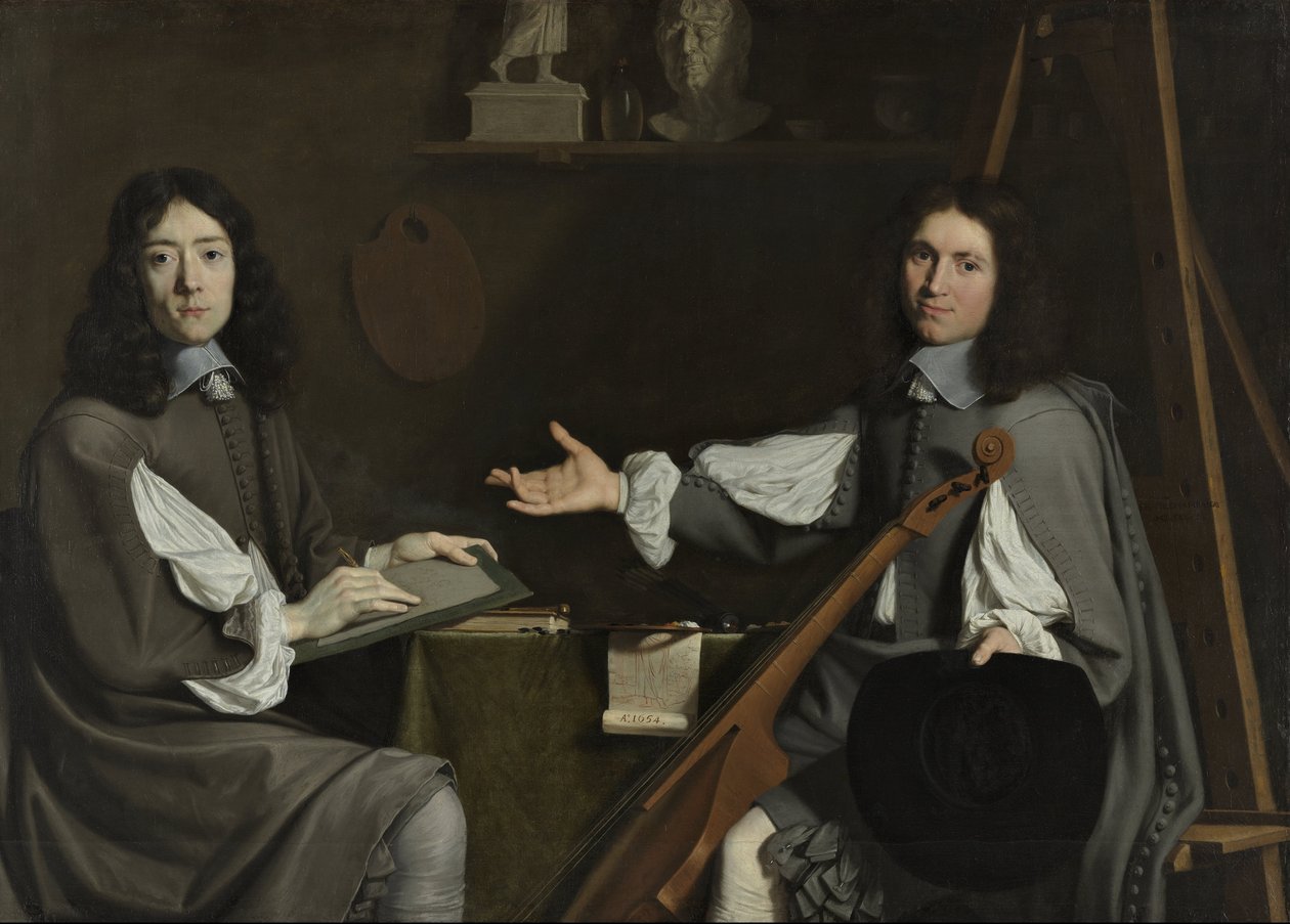 Retrato duplo de ambos os artistas de Jean Baptiste de Champaigne