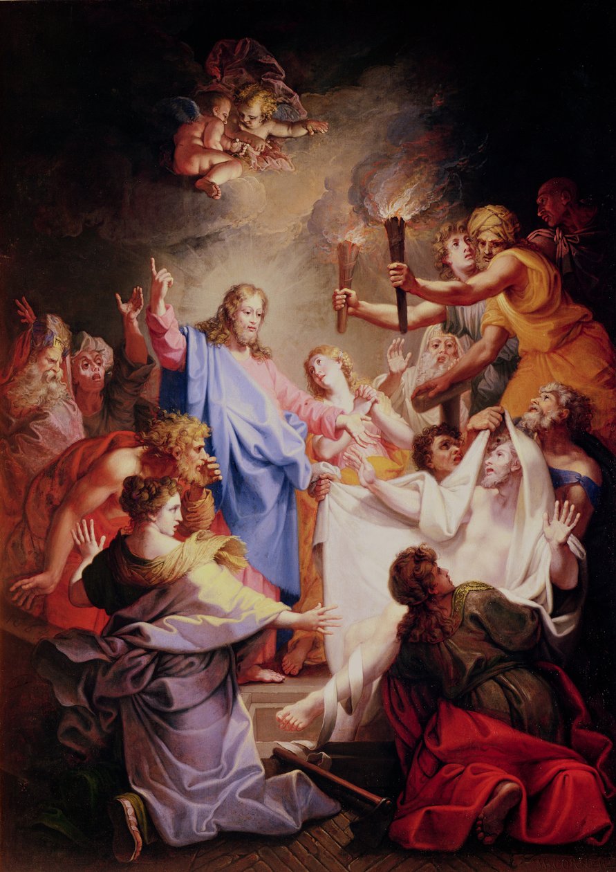 A ressurreição de Lázaro de Jean Baptiste Corneille