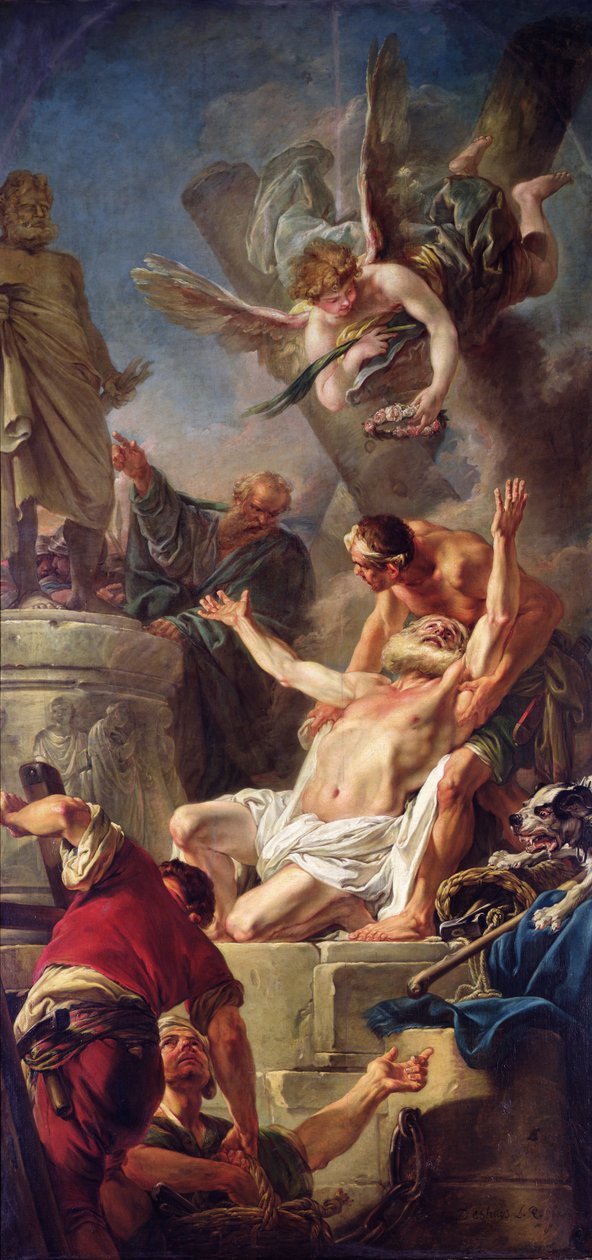 O martírio de Santo André, 1758 de Jean Baptiste Deshays de Colleville