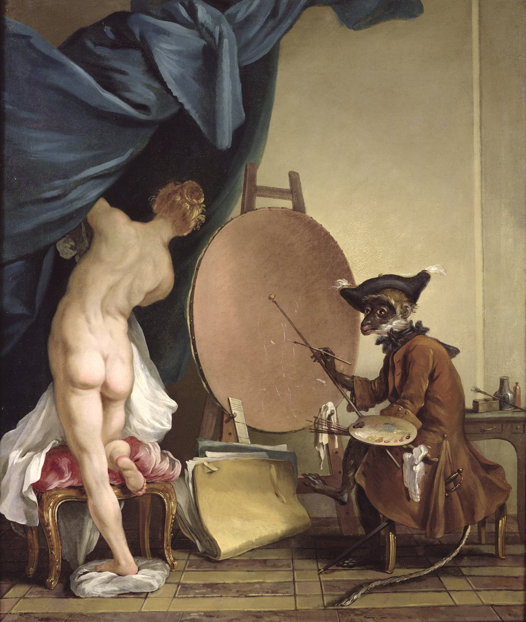 O Pintor de Macacos de Jean Baptiste Deshays de Colleville