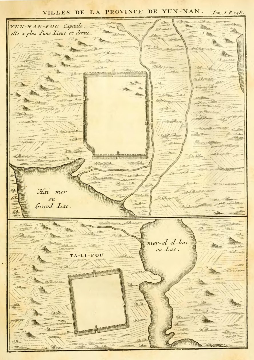Cidades da Província de Yunnan de Jean Baptiste Du Halde