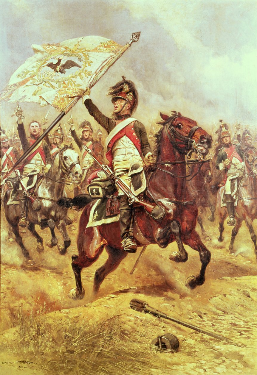 &39;Le Trophee&39;, 1806, 4º Regimento de Dragões, 1898 de Jean Baptiste Edouard Detaille