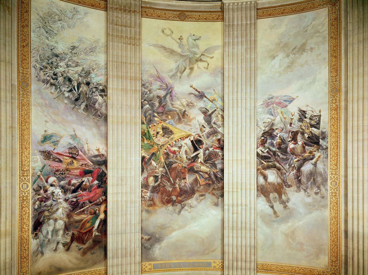 Para a glória (mural) de Jean Baptiste Edouard Detaille