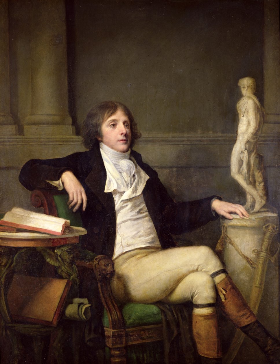 Retrato que se presume ser Auguste Louis de Talleyrand (1770-1832) c.1792 de Jean Baptiste Greuze