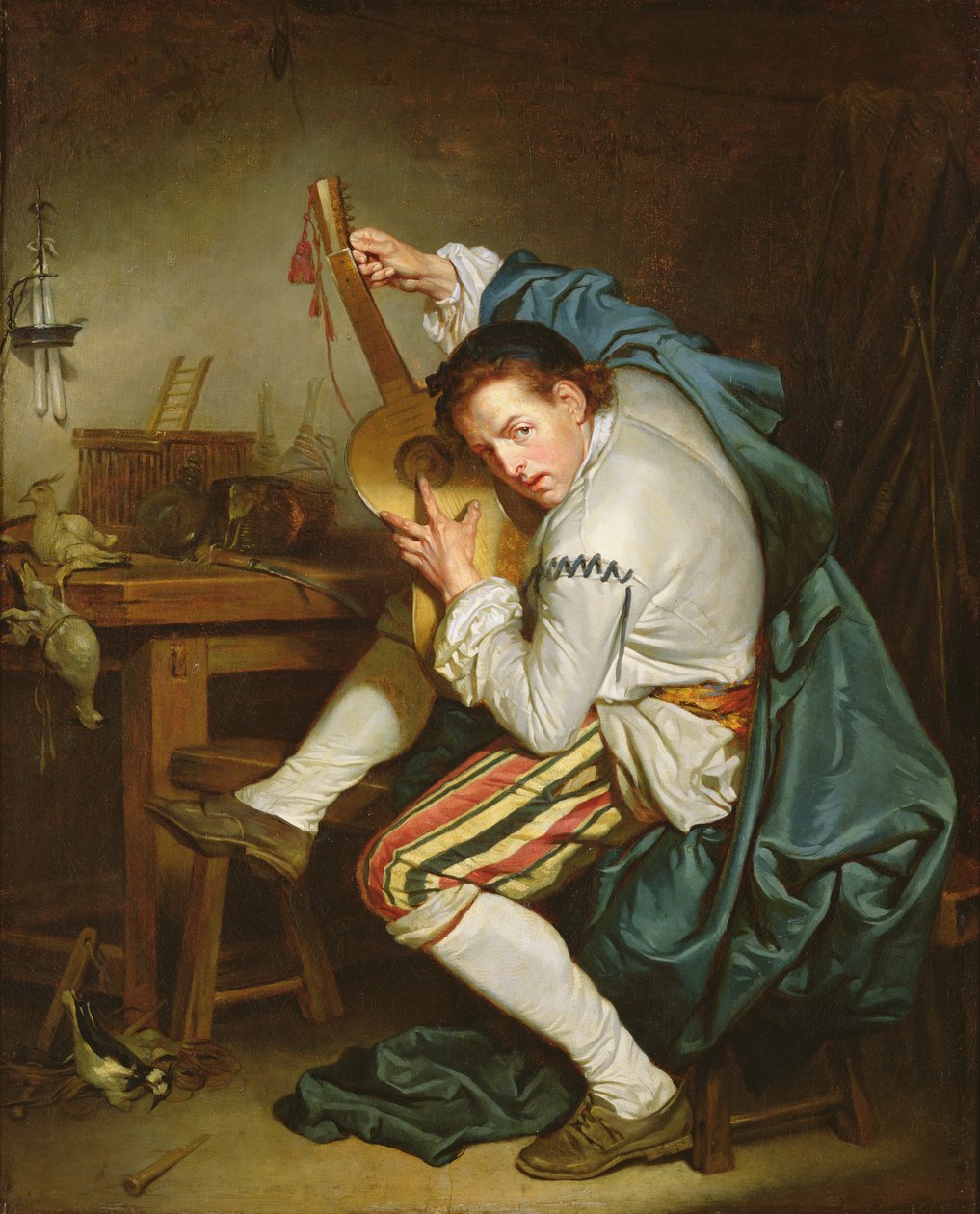 O guitarrista de Jean Baptiste Greuze