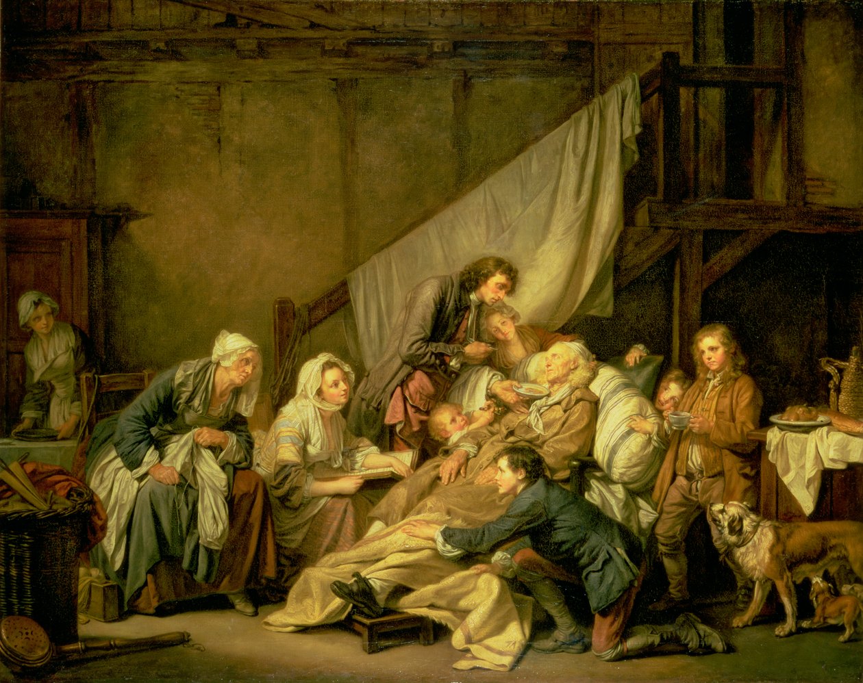 O Paralítico, 1763 de Jean Baptiste Greuze