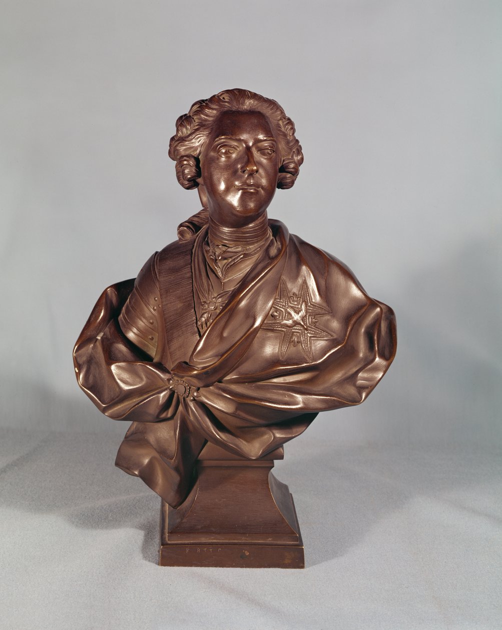 Busto de Luís XV (1710-1774) 1751 (bronze) de Jean Baptiste II Lemoyne