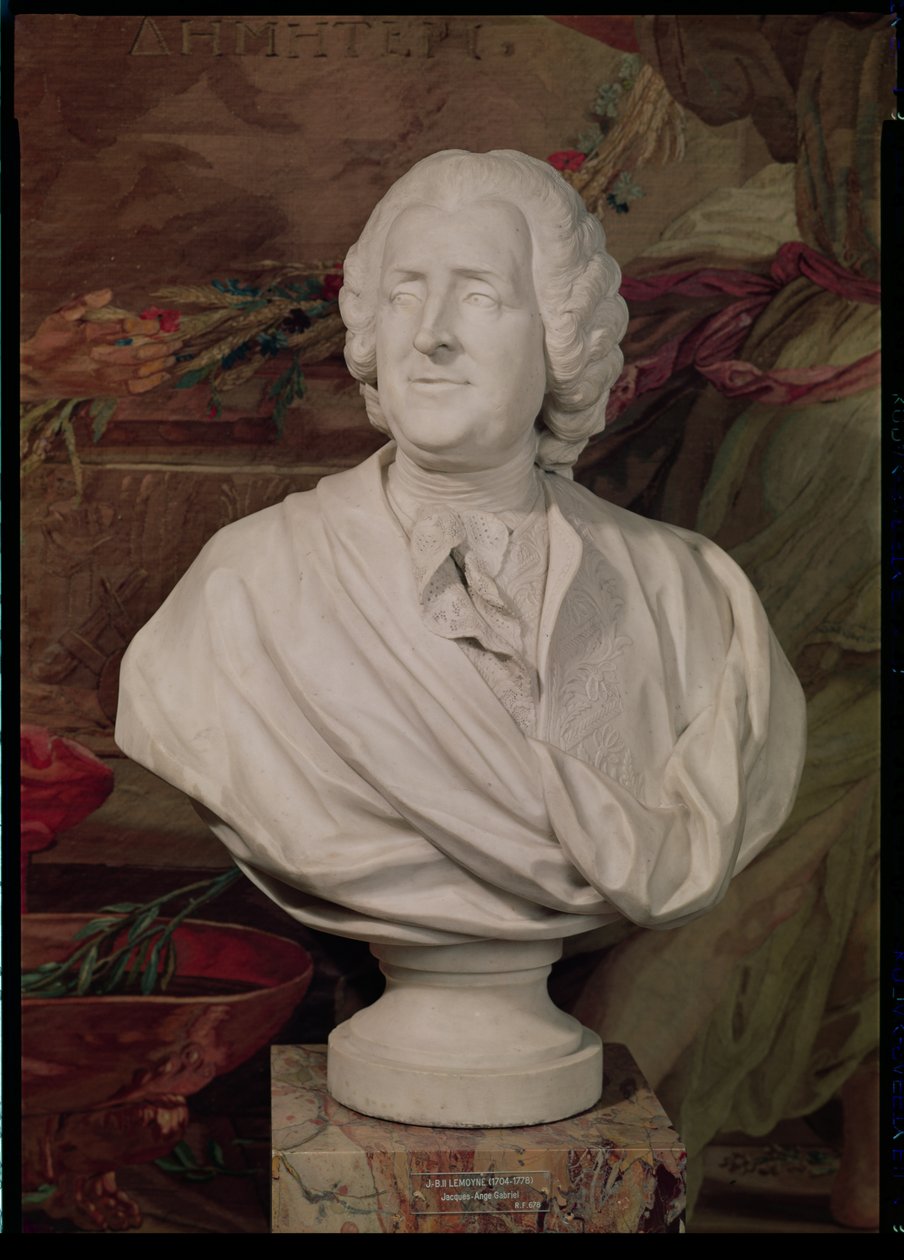 Busto de retrato de Jacques-Ange Gabriel (1698-1782) de Jean Baptiste II Lemoyne
