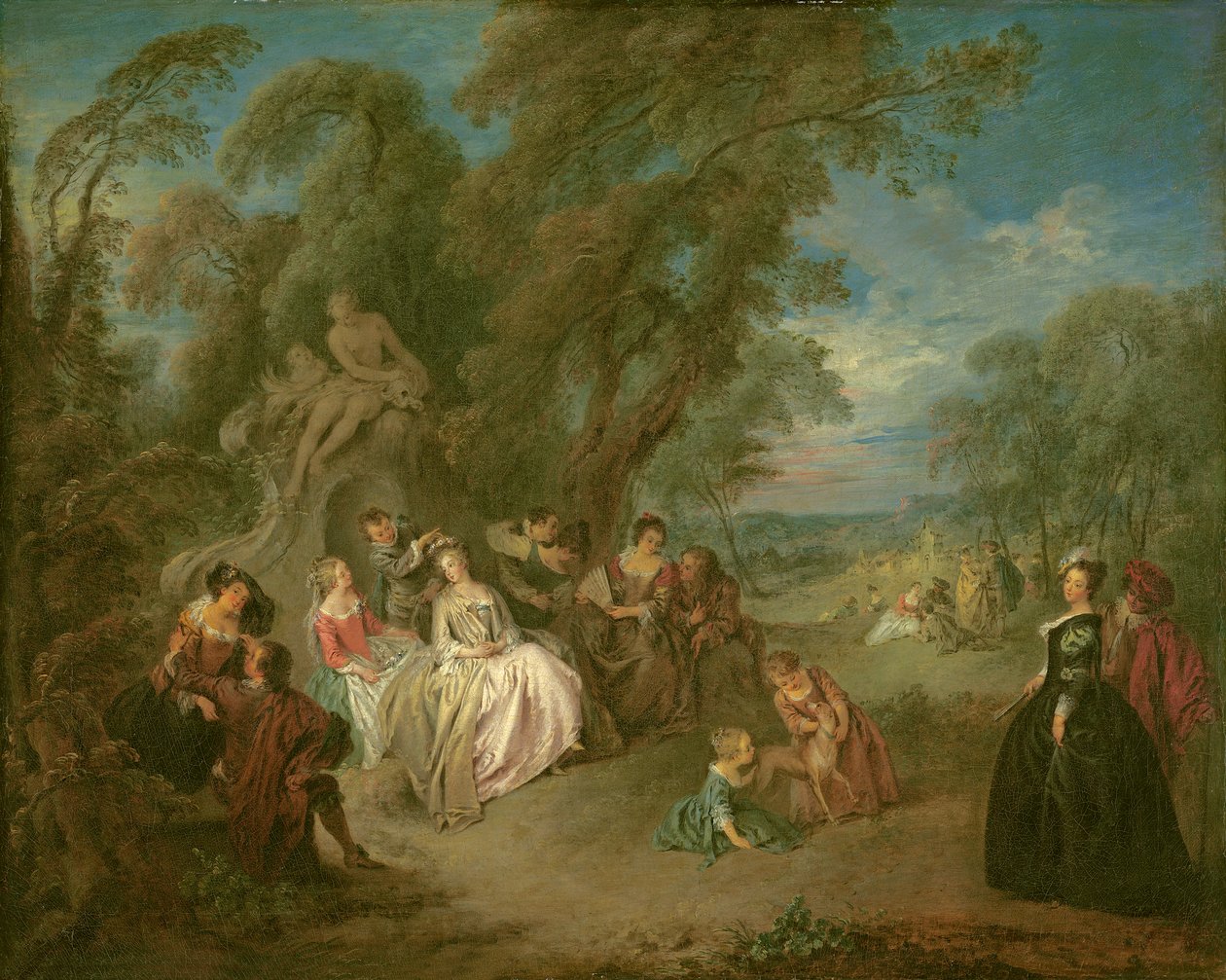 Férias no campo, c. 1730 de Jean Baptiste Joseph Pater