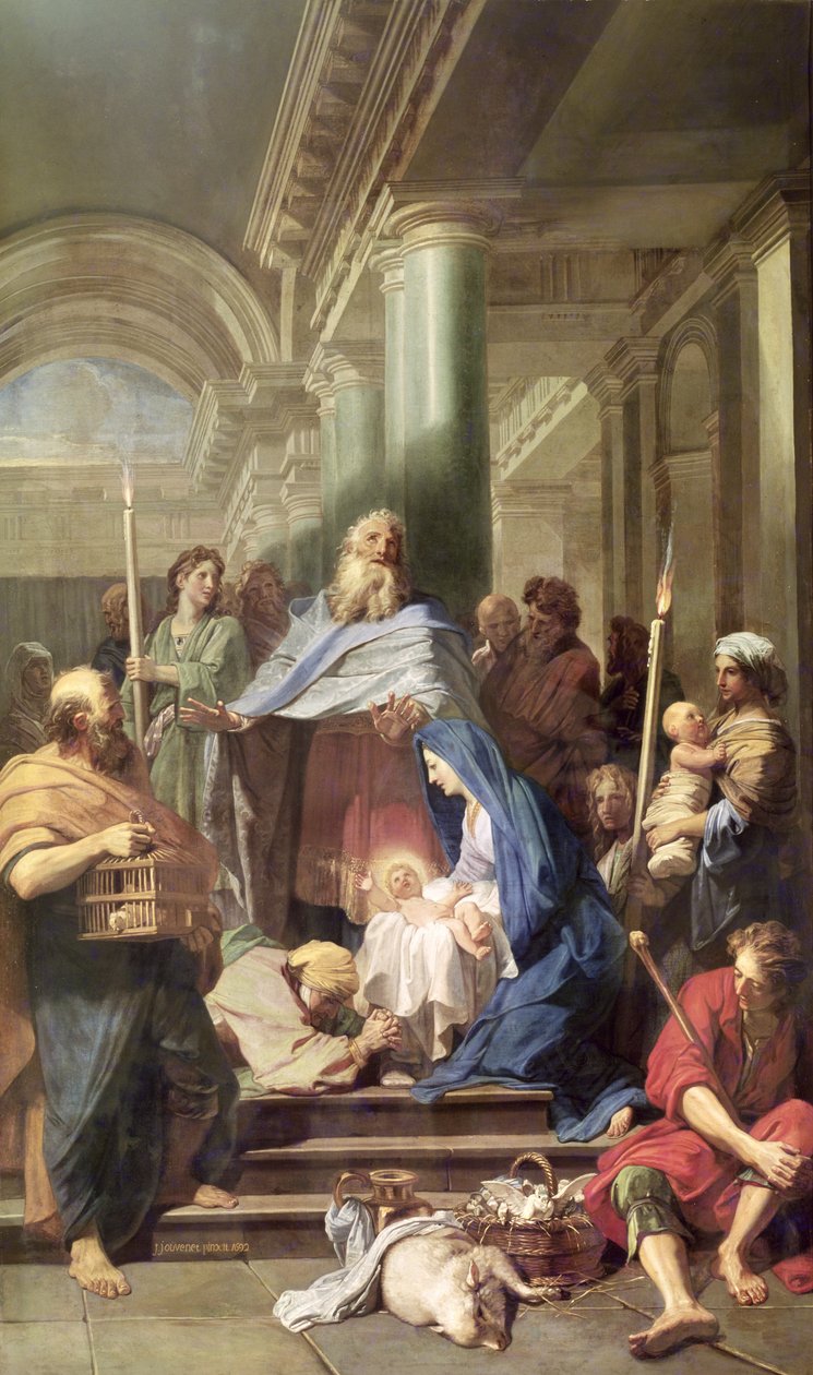 A apresentação no templo, 1692 de Jean Baptiste Jouvenet