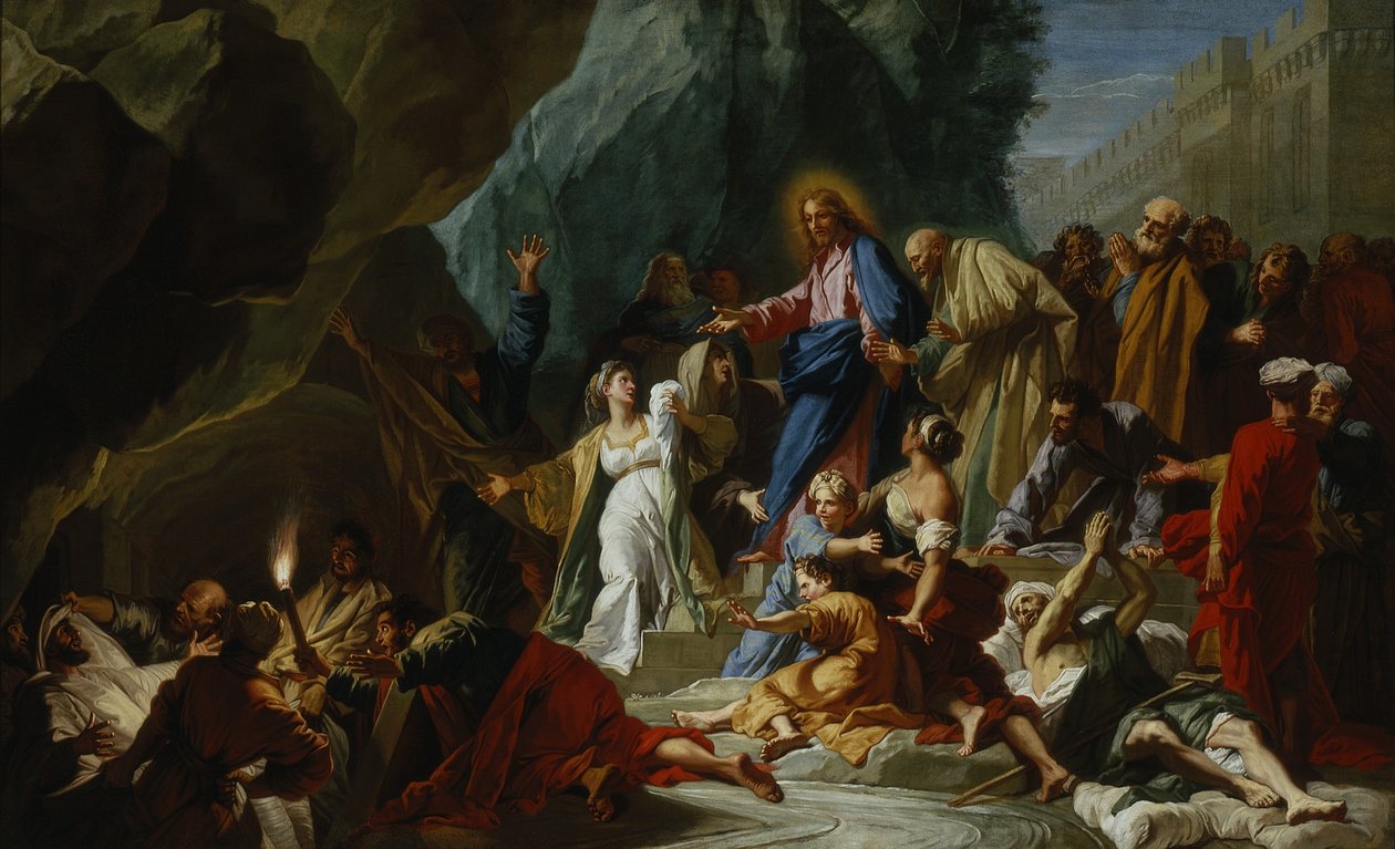 A ressurreição de Lázaro, c.1711 de Jean Baptiste Jouvenet