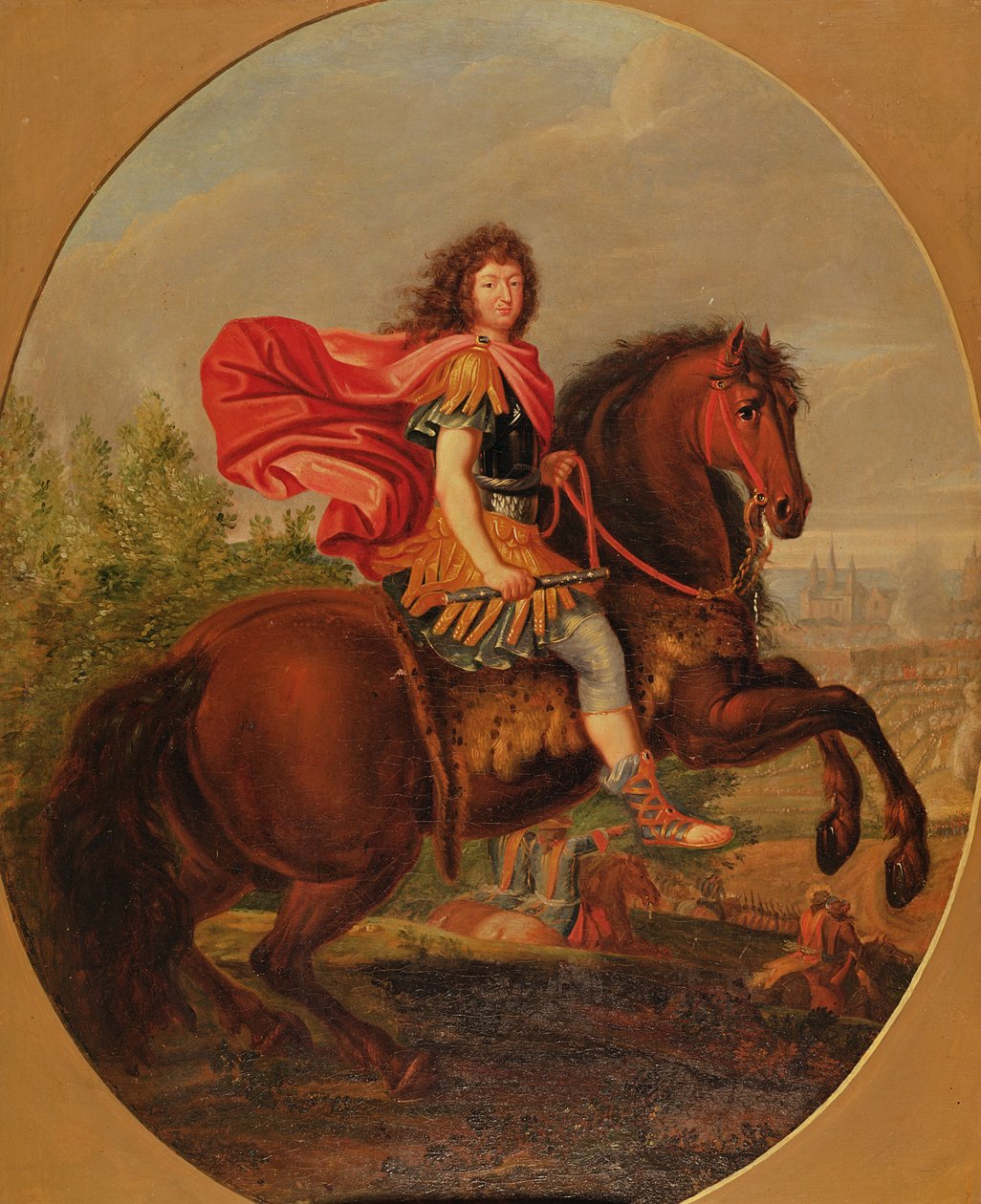 Retrato equestre de Luís xiv de Jean Baptiste Martin